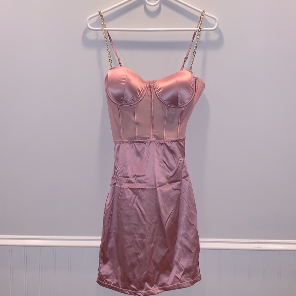 Fashion Nova satin mini dress